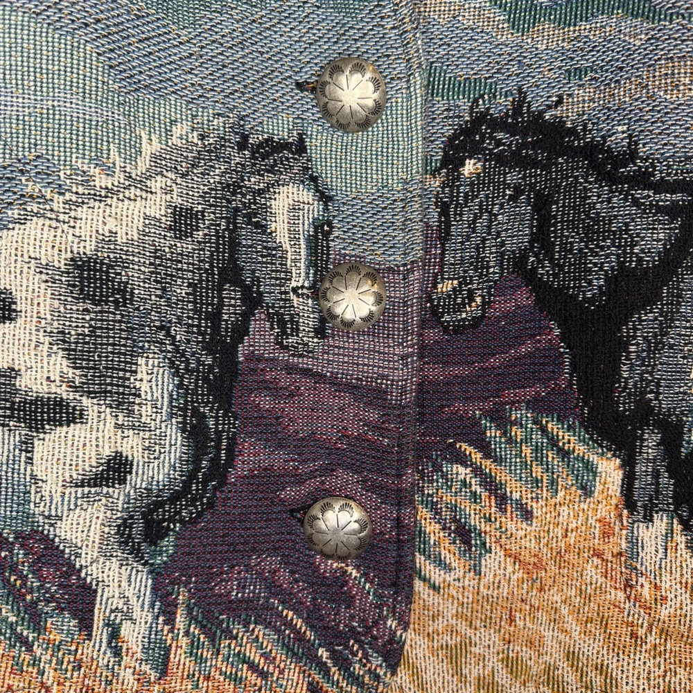 Vintage Painted Pony Tapestry Blazer - Picture 12 of 12